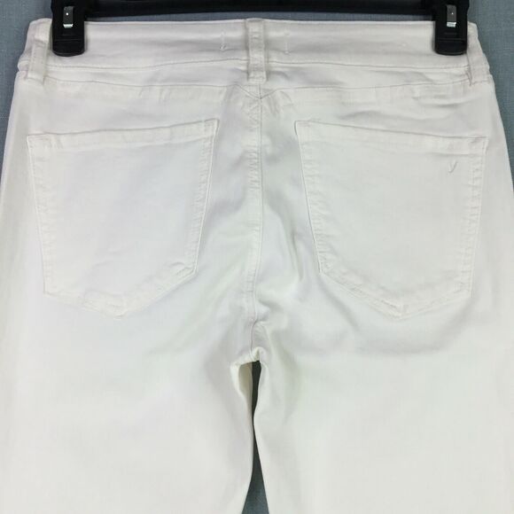 Yummie Mid Rise Bootcut Jeans Womens Sz 29 Slimming Tummy Control White JY7-016 - Picture 5 of 11